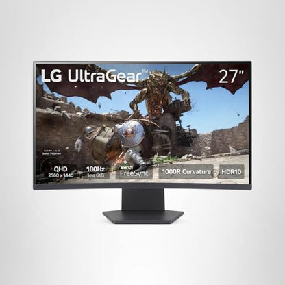 LG 27GS60QC-B Ultragear Curved Gaming Monitor 27"