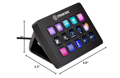 Stream Deck MK.2 – Studio Controller, 15 macro keys, trigger actions in apps and software
