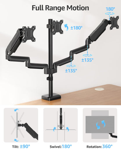 MOUNTUP Triple Monitor Stand Mount
