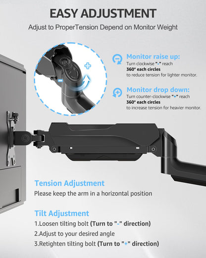 MOUNTUP Triple Monitor Stand Mount