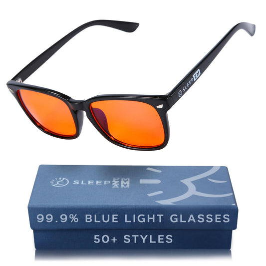 Anti Eye Strain Protection Blue Light Blocking Glasses for Women + Men = Better Sleep