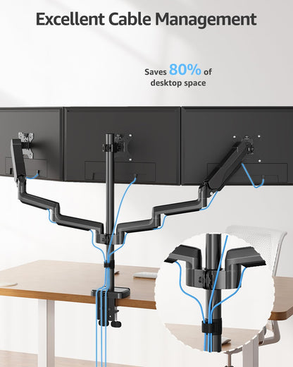 MOUNTUP Triple Monitor Stand Mount