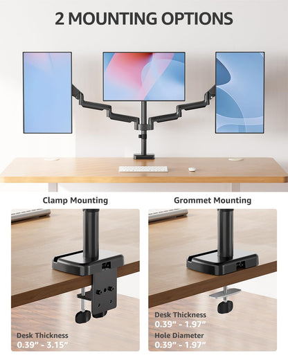 MOUNTUP Triple Monitor Stand Mount