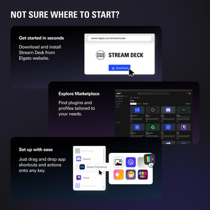 Stream Deck MK.2 – Studio Controller, 15 macro keys, trigger actions in apps and software