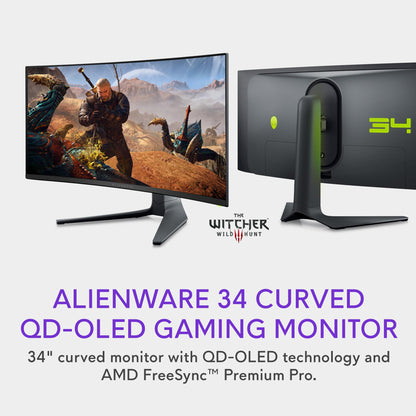 Alienware AW3423DWF Curved QD-OLED Gaming Monitor - 34"