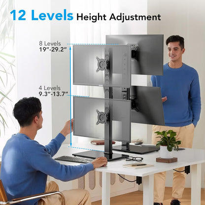 AX WABER Vertical Dual Monitor Stand