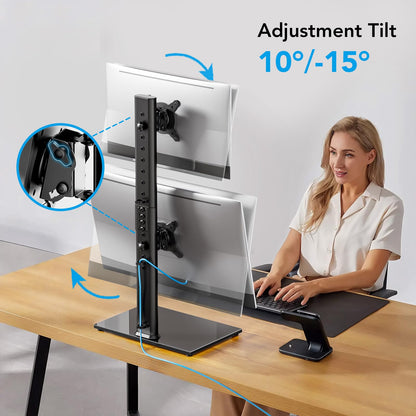 AX WABER Vertical Dual Monitor Stand