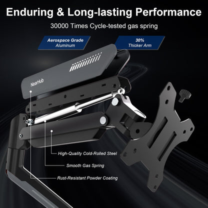 NearHub Single Monitor Mount Arm for 13-32" Up to 22 lbs