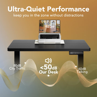 32" Small Electric Standing Desk with Adjustable Height