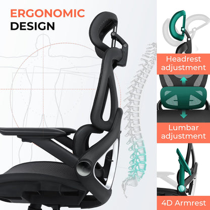 CAPOT Ergonomic Mesh Office Chair