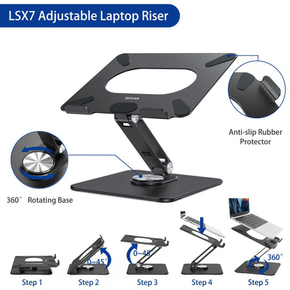 BESIGN LSX7 Laptop Stand with 360 Rotating Base