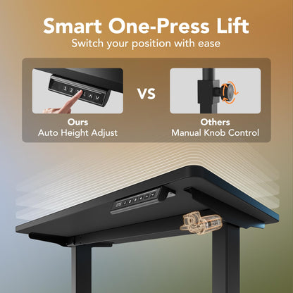 32" Small Electric Standing Desk with Adjustable Height