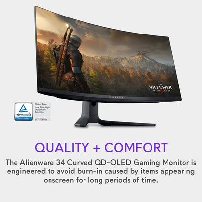 Alienware AW3423DWF Curved QD-OLED Gaming Monitor - 34"