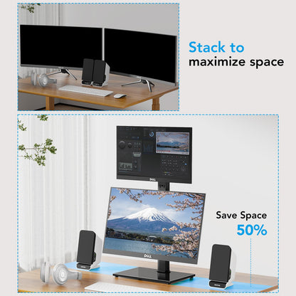 AX WABER Vertical Dual Monitor Stand