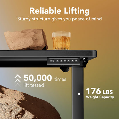 32" Small Electric Standing Desk with Adjustable Height