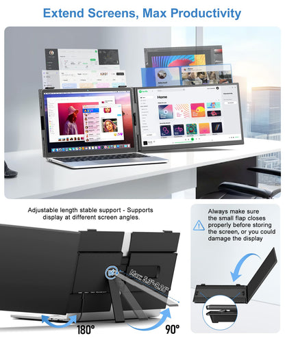 Zerfis Ultra-Thin Laptop Screen Extender, 14"